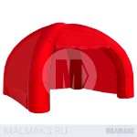 Надувная палатка красная 4-опорная (3х3х2,5 )