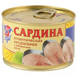 Сардина в масле  5 морей  240гр.  1х24шт