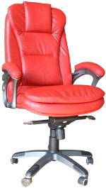 Кресло Q-64 Silver экокожа красная
