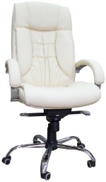 Кресло Q-8 хром s кожа 1032