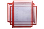 Магнитная слайд-рамка А3 матовая, красная, 5 шт