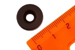 Неодимовый магнит диск 15х3 мм с зенковкой 4.5⁄7.5 мм, черный