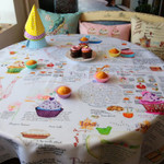 Скатерть праздничная Веселое чаепитие, Размер: 155 х 240 см