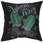 Декоративная праздничная новогодняя подушка