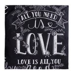 Салфетки чёрные 40х40 см, Принт: Принт VI