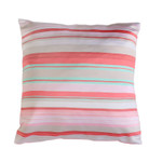 Подушка Полоски розовая 40х40см