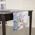 Дорожка на стол Ботаника гортензии 45х240 см