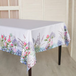 Скатерть Ботаника гортензии, Размер: 155х155 см