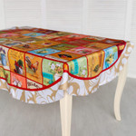 Скатерть Краски Тосканы овальная, Размер: 155х240 см