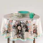 Скатерть круглая Мятная