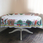 Скатерть овальная Новогодняя лента, Размер: 155х180 см