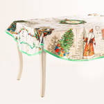 Скатерть овальная Пряничное Рождество, Размер: 155х400 см