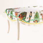 Скатерть овальная Новогодняя лента, Размер: 155х400 см