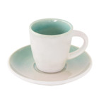 Чашка с блюдцем для кофе GOCCIA, Цвет: Голубой