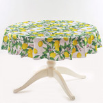 Скатерть круглая Лимоны