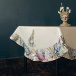 Скатерть овальная Кролик в цветах, Размер: 155х410 см