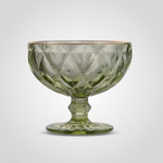 Креманка Бриллианс с золотистой каймой, Цвет: Зеленый