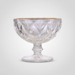 Креманка Бриллианс с золотистой каймой, Цвет: Белый