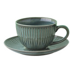 Чашка с блюдцем Gallery, Цвет: Зеленый