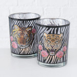 Подсвечник Тигр в ассортименте, Вариант: Леопард