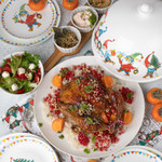 Блюдо сервировочное с крышкой Гномы