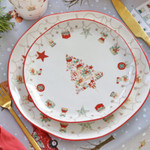 Новогодняя тарелка десертная Christmas Gift 21см