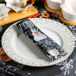 Салфетка Новогодняя черная