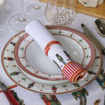 Салфетка Щелкунчики (белая)