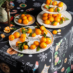 Дизайнерская скатерть Новогодняя, Размер: 155 х 240 см