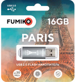 Флешка FUMIKO PARIS 16GB серебристая USB 2.0