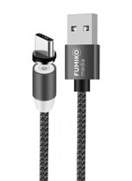 Кабель FUMIKO MC1 Type-C 2.4A магнитный серый 1 м