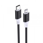 Кабель Jokade JA020 Type-C / Lightning 3А PD20W силиконовый черный 1 м