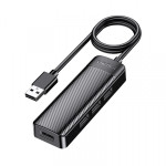 USB-разветвитель Kakusiga KSC-1409-H 4USB 2.0 1.2 м на USB черный