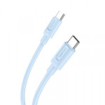 Кабель Kakusiga KSC-963 Type-C / Type-C 3А 60W силиконовый голубой 1 м