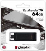 Флешка Kingston DataTraveler 70 64GB черная Type-C USB 3.0