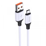 Кабель Jokade JA020 Micro USB 3A силиконовый белый 1 м