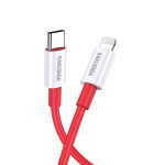 Кабель Kakusiga KSC-952 Type-C / Lightning 3А PD20W силиконовый красный 1 м