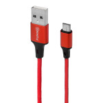 Кабель FUMIKO CA08 Micro USB 2.4A красный 1 м