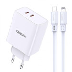 Зарядное устройство Kakusiga KSC-923 PD40W 3А с Lightning белое
