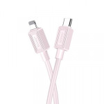 Кабель Jokade JA029 Type-C / Lightning 5А 30W силиконовый розовый 1 м