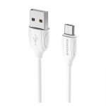 Кабель Borofone BX19 Micro USB 2.4А белый 1 м