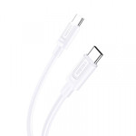 Кабель Kakusiga KSC-963 Type-C / Type-C 3А 60W силиконовый белый 1 м