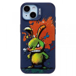 Чехол SC335 для iPhone 15 силиконовый темно-синий Заяц (233098)