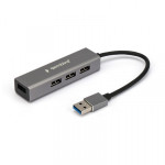 USB-разветвитель Gembird UHB-C464 4USB 3.0 0.17 м на USB серый