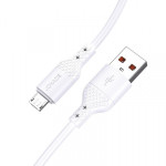 Кабель Jokade JA023 Micro USB 3A силиконовый белый 1 м