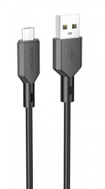 Кабель Borofone BX64 Micro USB 2.4А черный 1 м