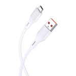 Кабель Kakusiga KSC-953 Micro USB 2.4A силиконовый белый 1 м