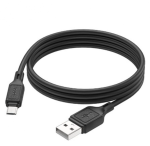 Кабель Hoco X90 Micro USB 2.4А черно-белый 1 м