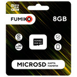 Карта памяти FUMIKO 8GB MicroSDHC без адаптера