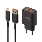 Зарядное устройство FUMIKO CH14 2.4А c Micro черное
